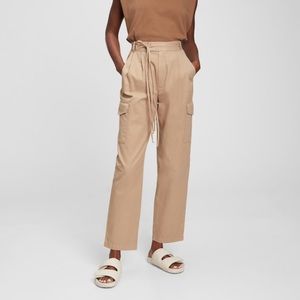 High Rise Pleated Cargo Pants. The Gap